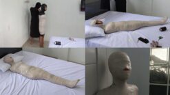 [RM156] A beautiful petite girl tries to become a mummy for the first time And She Look So Happy